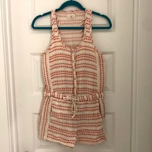 Lou & Grey white and red romper